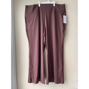 Athleta Venice Pant Straight Leg Chocolate Brown Women's Size 3X